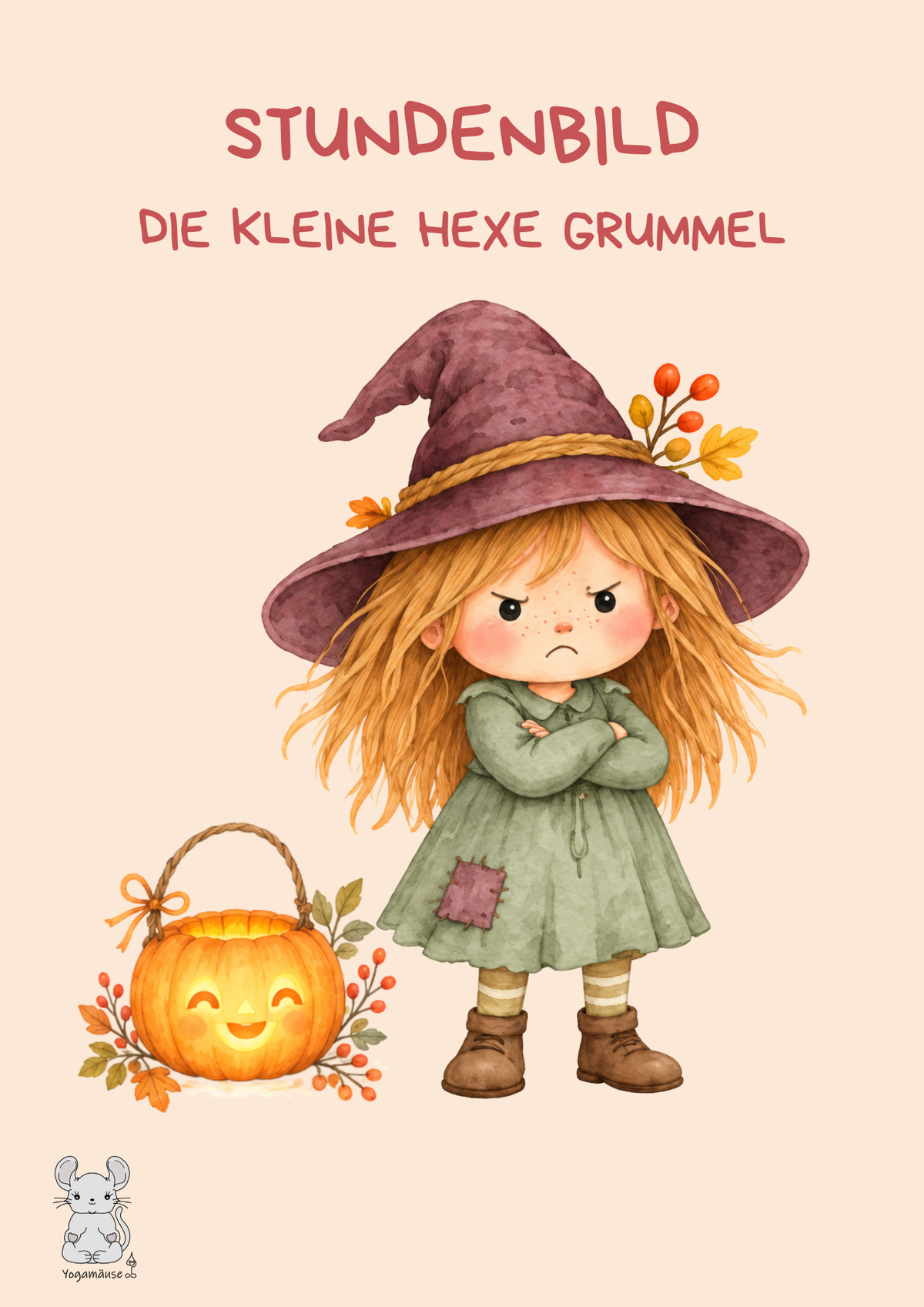 Stundenbild Kleine Hexe Grummel - digital ♥