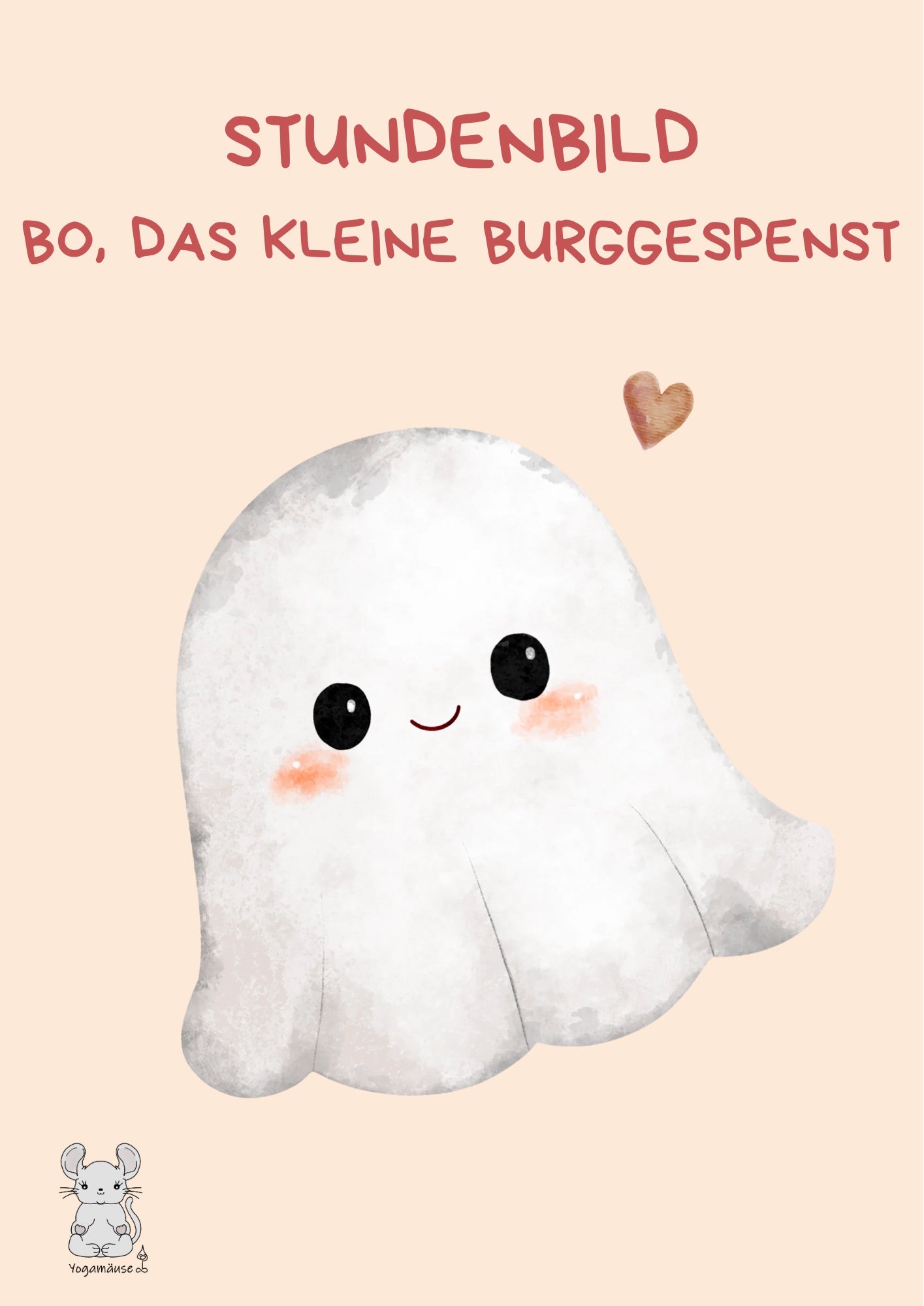 Stundenbild Bo, das kleine Burggespenst - digital ♥