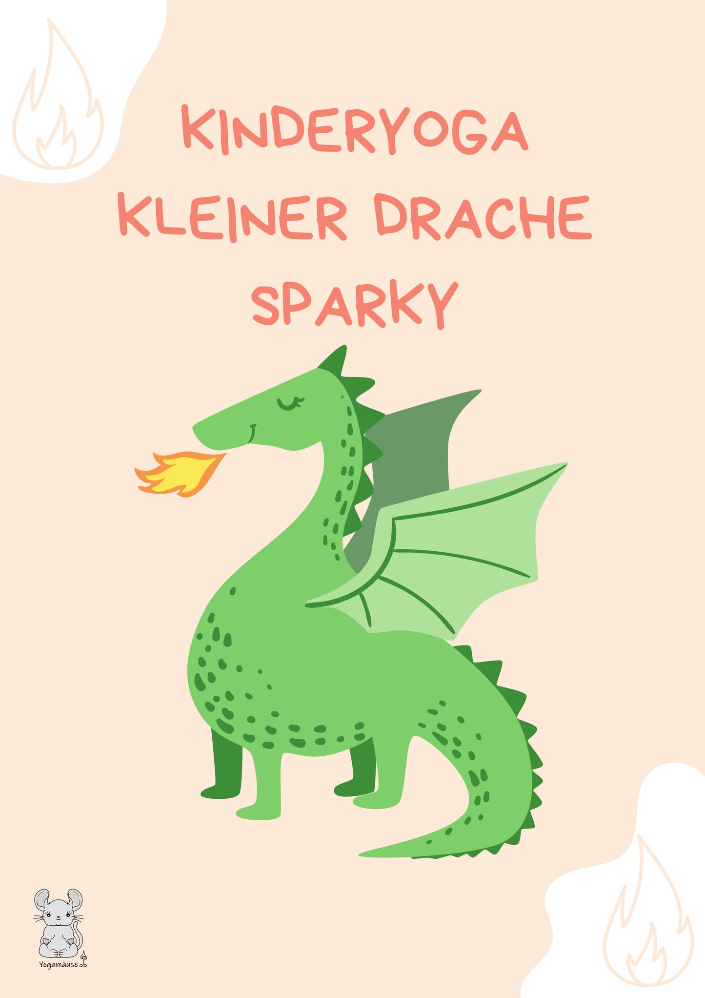 Stundenbild Kleiner Drache Sparky - digital ♥