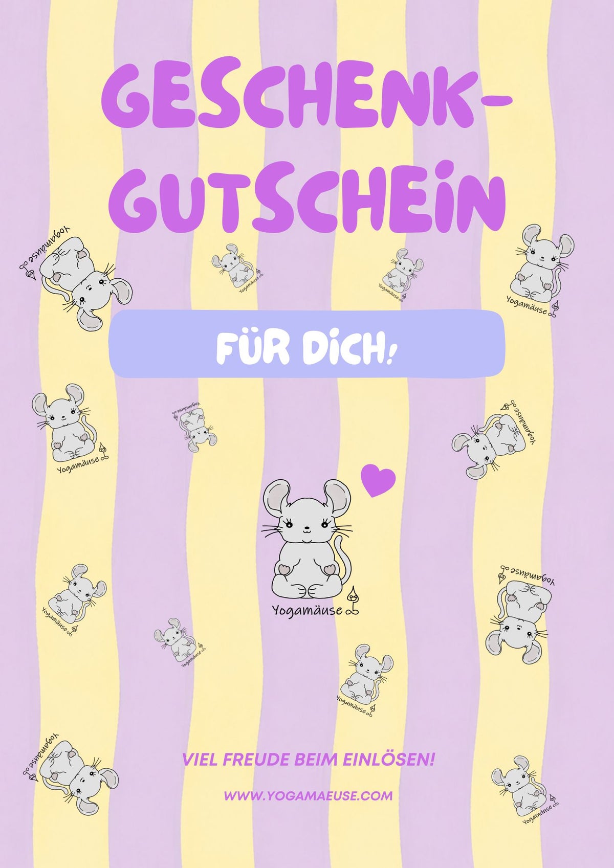 Yogamäuse-Gutschein ♥