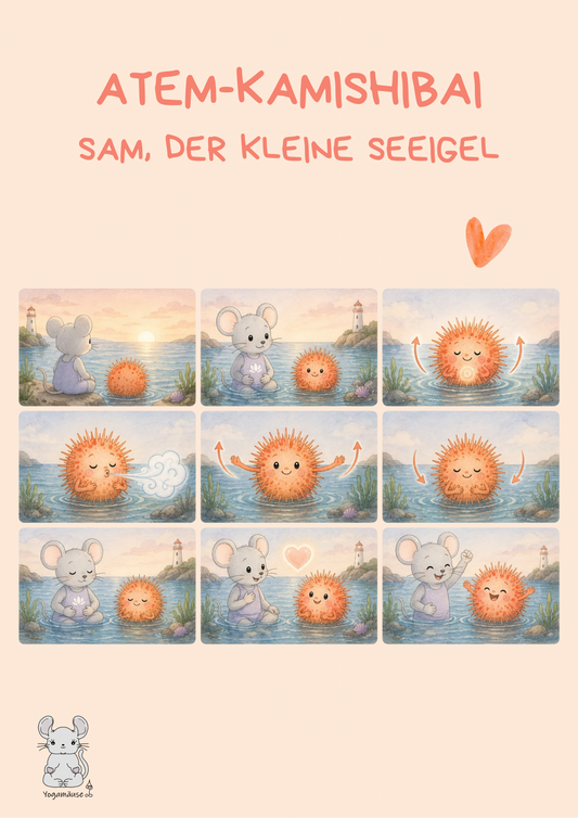 Atem-Kamishibai „Sam, der kleine Seeigel“ - digital ♥