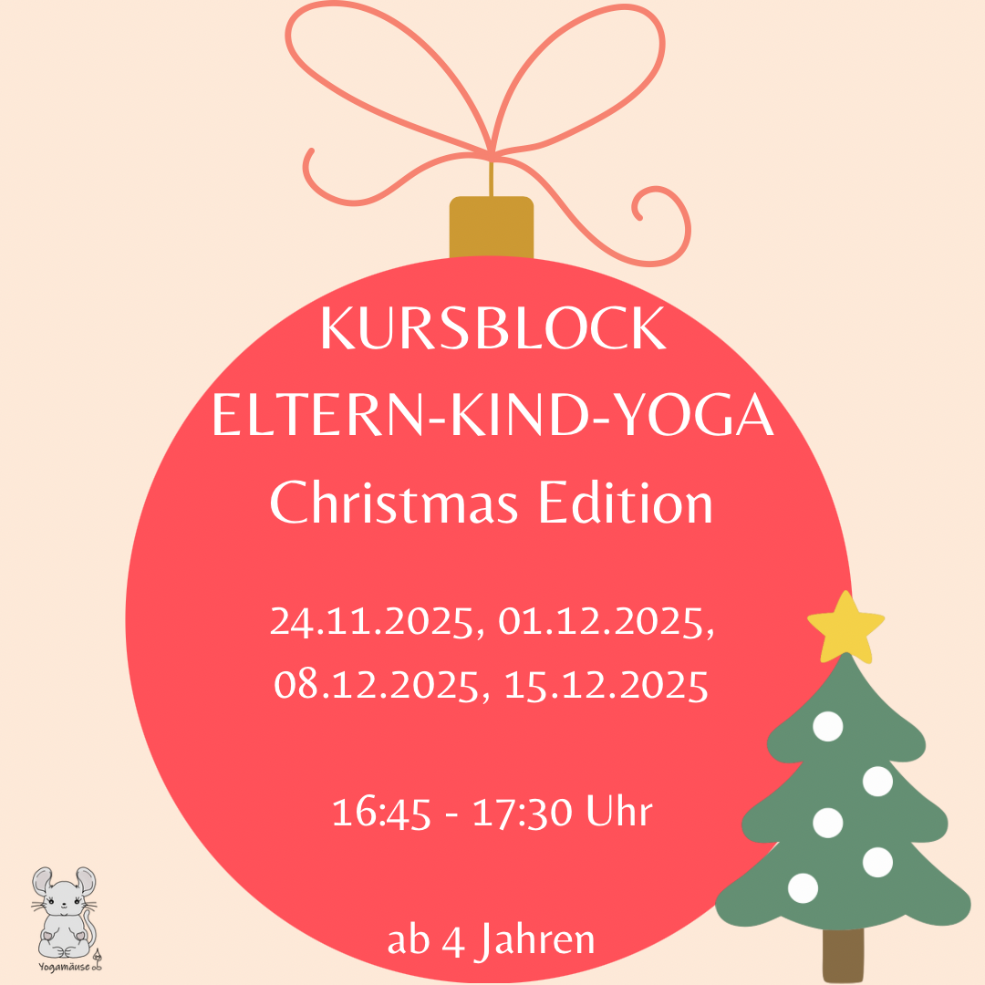 Kursblock Eltern-Kind-Yoga ♥ (1 Erwachsener + 2 Kinder) Christmas Editon