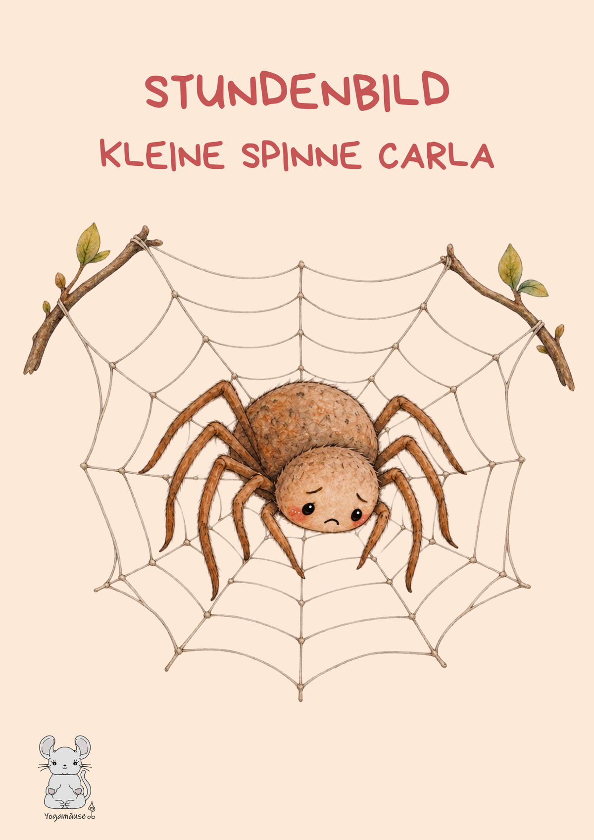 Stundenbild Kleine Spinne Carla - digital ♥