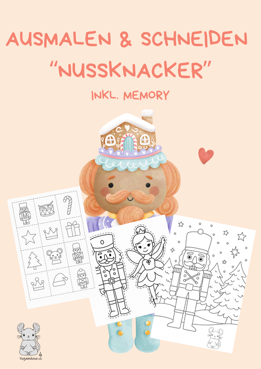 Ausmal- und Ausschneidebild „Nussknacker“ - digital ♥